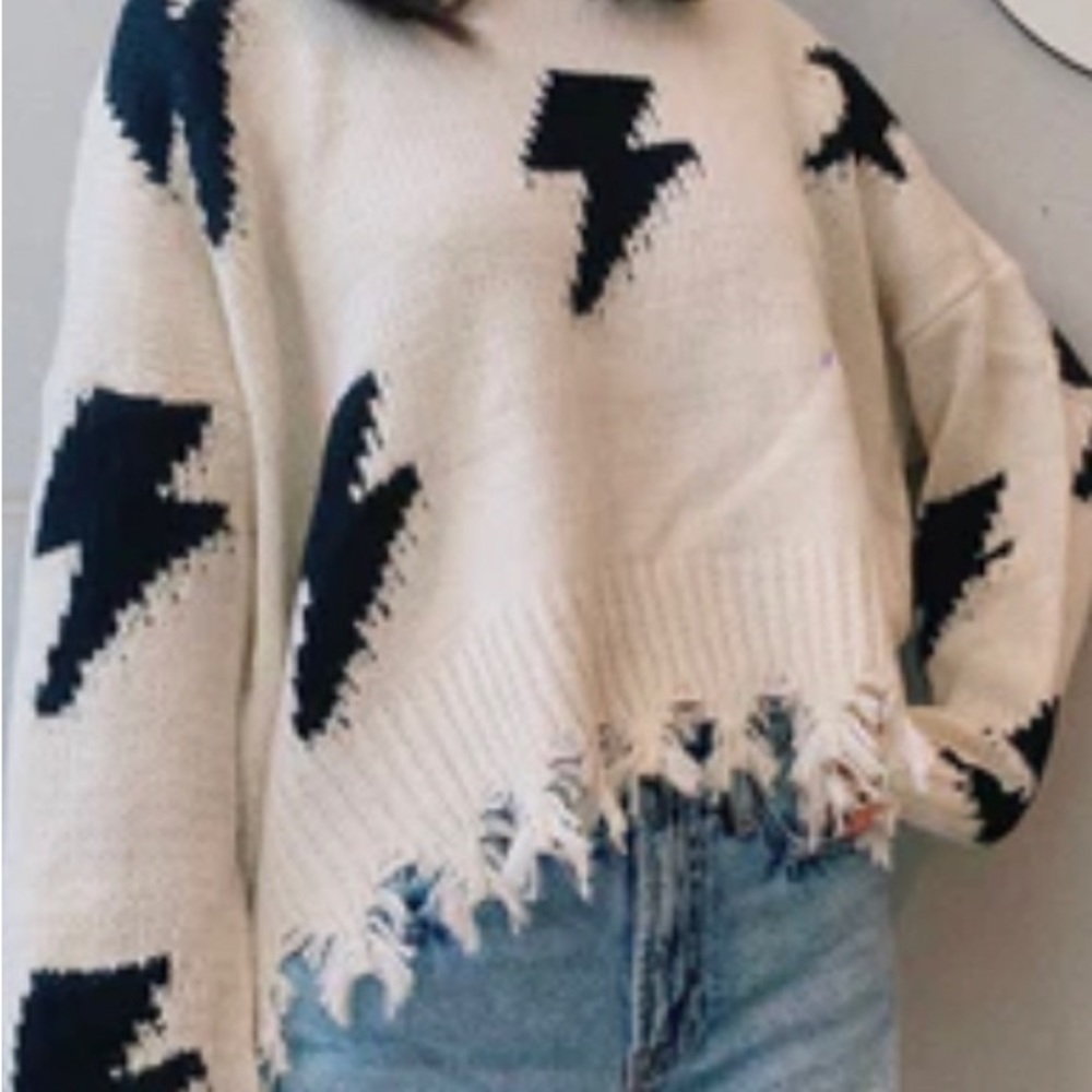 Lightning bolt sweater